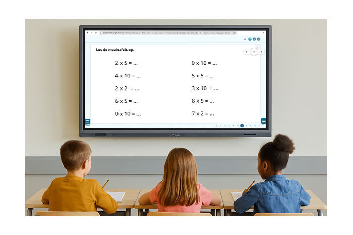 VAN IN dagstarters digibord leerlingen