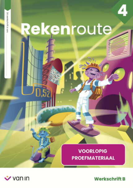 Rekenroute leerjaar 4 - cover werkschrift