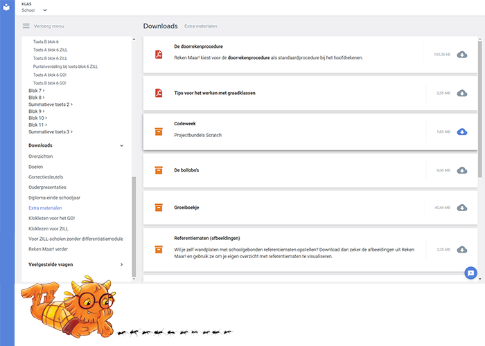 Bingel downloads: Extra ondersteuning voor de leerkracht