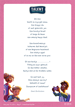 Poëzieweek bovenbouw: gedicht dag 4