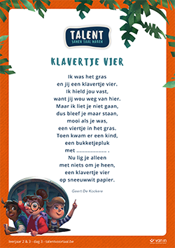 Poëzieweek onderbouw: gedicht dag 3