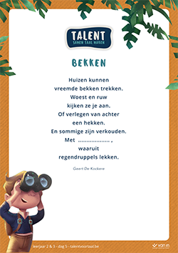 Poëzieweek onderbouw: gedicht dag 5